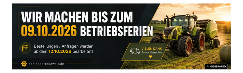 Wir machen bis zum 09.10.2026 Betriebsferien!