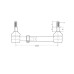 Spurstange komplett 1235mm für Ford / New Holland 532 3600 5000 5610 6710 7200 7710