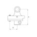 PTO Abschergabel (Kreuzgelenk-Größe: 35 x 106,5mm) Größe: 1 3/8 - 6 Keil