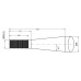 Frontladerzinke - Gerade 1250mm M20x1.5 für Kverneland 221153, KK221153