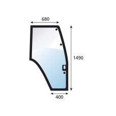 Türscheibe Rechts für Fiat G170 G190 G240 Ford / New Holland 5640 8240 8770 8910