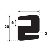 5 Meter Dichtungsgummi Scheibendichtung für Ford / New Holland Massey Ferguson