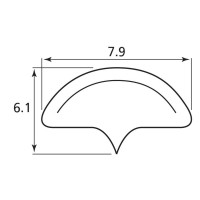 5 Meter Fenstergummi 6 x 7