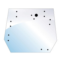 Heckscheibe für Valmet/Valtra 6000 6100 6200 6300 6400 6550 6600 6750 6800 6850