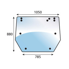 Heckscheibe für Massey Ferguson 4435 4445 4455 Valmet/Valtra 600 700 800 865