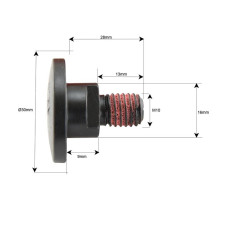 10x Messerklingen-Halter M10x28mm für Kuhn VARIOUS
