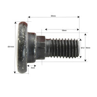 10x Messerklingen-Halter M12x1.75x36mm Ersatz für Vicon B1374593, 1266078