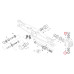 Drehzapfen Achse für David Brown 1394 1594 Ford / New Holland 5610 6610 7610, 8010