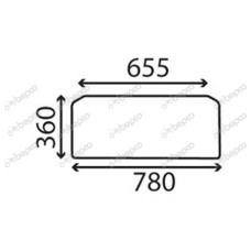 Heckscheibe unten für Fiat F100 F110 F115 F120 F130 F140  5153550