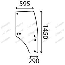 Türscheibe rechts für John Deere 5005 5075 5220 5425 5720 6090 6100 6110 R19862