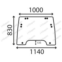 Frontscheibe für Ford / New Holland 8160 8260 8360 8560 Fiat M100 M115 M133 M160