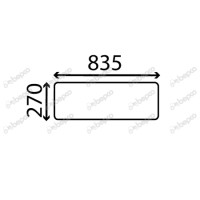 Heckscheibe für 495XL 595XL 695XL 745XL 844XL 956XL 1056XL 1255 1455XL 3230 4240