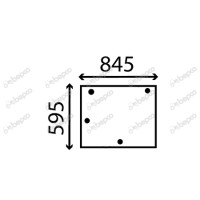 Heckscheibe für Case IH/International Harvester 595XL 695 743XL 745XL 795XL 856XL