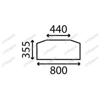 Heckscheibe  für Same Laser Galaxy -Hürlimann Lamborghini  96 5116 6136 6170