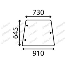 Seitenscheibe li/re für Deutz-Fahr DX4.10 DX4.30 DX4.50 DX4.70 DX6.05 DX6.50 DX7.10