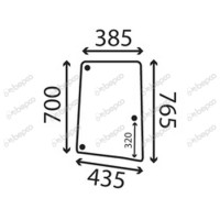 Seitenscheibe re für John Deere 6010 6210 6300 6410 6506 6610 6800 6910 L113305