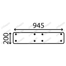 Heckscheibe für John Deere 1040 1140 1550 1640 1750 1850 1950 2040 2250 - L57285