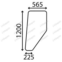 Türscheibe für Massey Ferguson 265 275 290 375E Brazilian - D6541