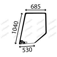 Türscheibe oben Links für Valmet  - Valtra 600 700 800 865 900 A65 A75 A85 A95