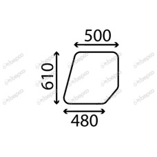 Türscheibe oben für Ford/New Holland 4000 4100 4600 5000 5600 6600 7000