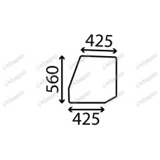 Türscheibe oben für Massey Ferguson 135 148 165 168 175 178 185 188