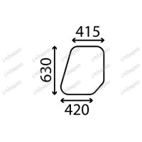 Türscheibe oben für Massey Ferguson 135  -  CG6222