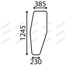 Türscheibe passend für Rechts/Links für Massey Ferguson 240 - D6566
