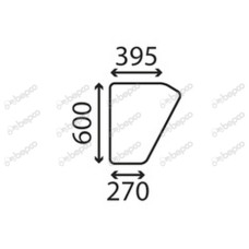 Türscheibe unten für Deutz-Fahr DX80 DX85 DX90 DX92 DX110 DX120 DX140 DX160