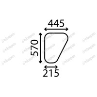 Türscheibe unten für Massey Ferguson 135  -  CG6223