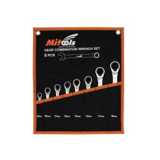 Ring Ratschenschlüssel Satz - Umschaltbar 12-teilig 8-19mm