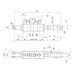 Hubstrebe hydraulisch - mit: Schläuchen Min. Länge: 510mm Zylinderbohrung 70mm