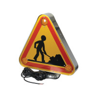 LED Dreieck Warnlicht, Interferenz: Klasse 3, 12-24V - Höhe / Breite 500mm