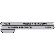 Aufkleber Aufklebersatz Haubenaufkleber Typenschild für Massey Ferguson MF 4235