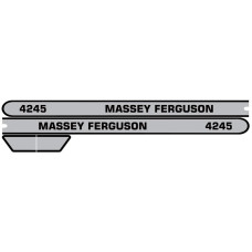 Aufkleber Aufklebersatz Haubenaufkleber Typenschild für Massey Ferguson MF 4245