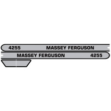 Aufkleber Aufklebersatz Haubenaufkleber Typenschild für Massey Ferguson MF 4255