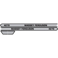 Aufkleber Aufklebersatz Haubenaufkleber Typenschild für Massey Ferguson MF 4270