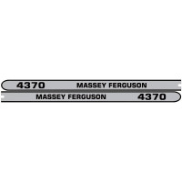 Aufkleber Aufklebersatz Haubenaufkleber Typenschild für Massey Ferguson MF 4370