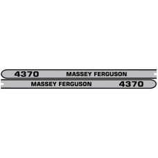 Aufkleber Aufklebersatz Haubenaufkleber Typenschild für Massey Ferguson MF 4370