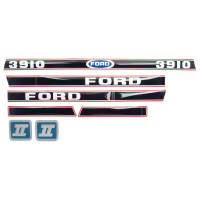 Aufklebersatz Haubenaufkleber Typenschild für Ford / New Holland 3910 Force II