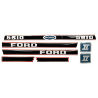Aufklebersatz Haubenaufkleber Typenschild für Ford / New Holland 5610 Force II