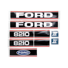 Aufklebersatz Haubenaufkleber Typenschild für Ford / New Holland 8210 Force II