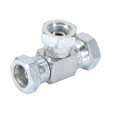 Hydraulisches T-Stück 1/4'' BSP Drehbare Buchse x 1/4''