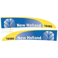 Aufkleber Aufklebersatz Haubenaufkleber Typenschild für Ford / New Holland T6080