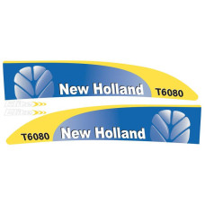 Aufkleber Aufklebersatz Haubenaufkleber Typenschild für Ford / New Holland T6080