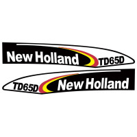 Aufkleber Aufklebersatz Haubenaufkleber Typenschild für Ford / New Holland TD65D