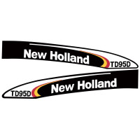 Aufkleber Aufklebersatz Haubenaufkleber Typenschild für Ford / New Holland TD95D