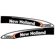 Aufkleber Aufklebersatz Haubenaufkleber Typenschild für Ford / New Holland TD95D