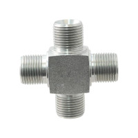 Hydraulikverbinder - Außen-Kreuz - 3/8'' BSP