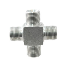 Hydraulikverbinder - Außen-Kreuz - 3/8'' BSP