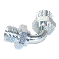  Hydraulik-Adapter Adapter 90 1/2" BSP Aussengewinde Gebogener Winkel